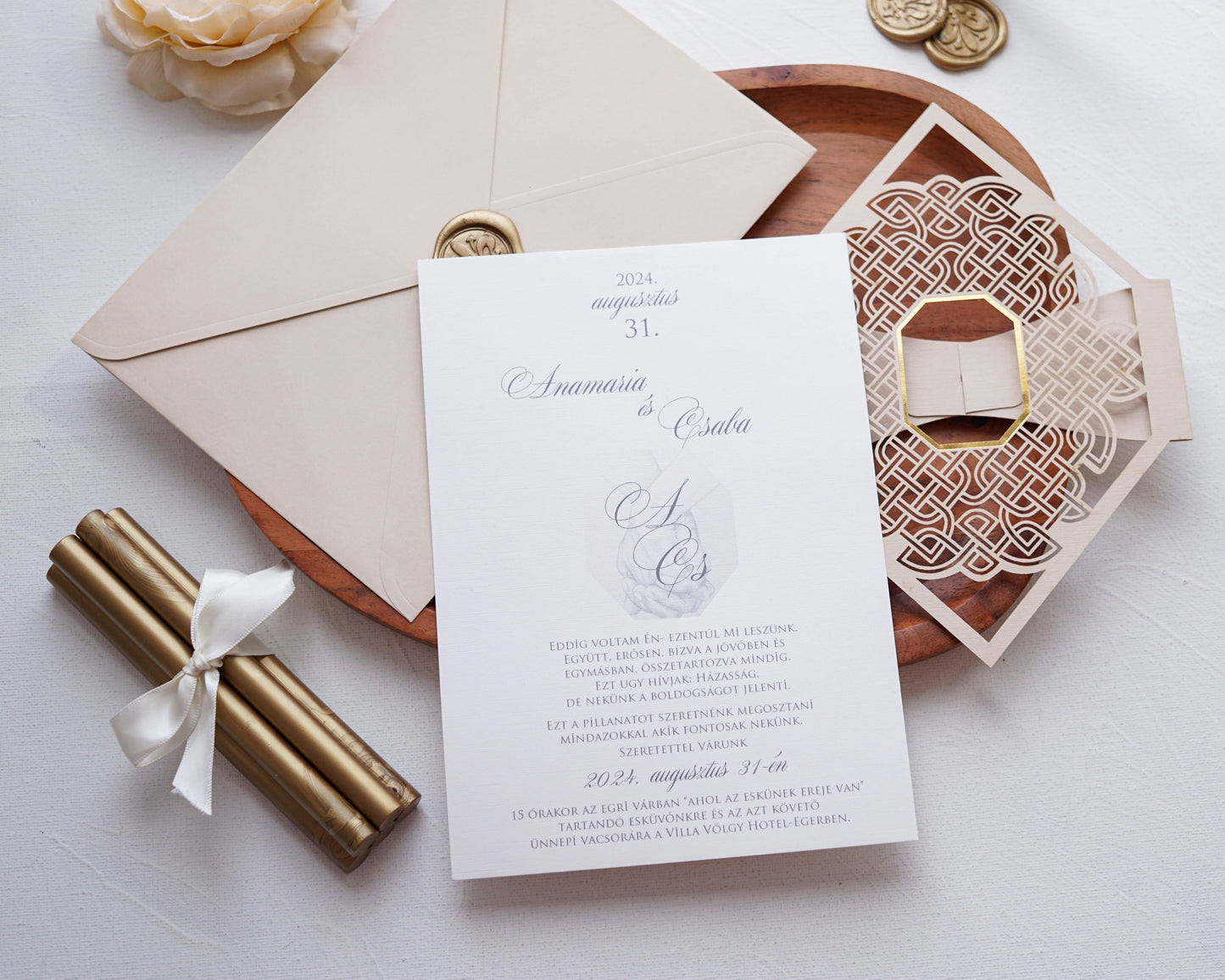 1139 - Laser Cut Wedding Invitation