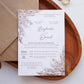 EM28 - Wildflower one-page wedding invitation