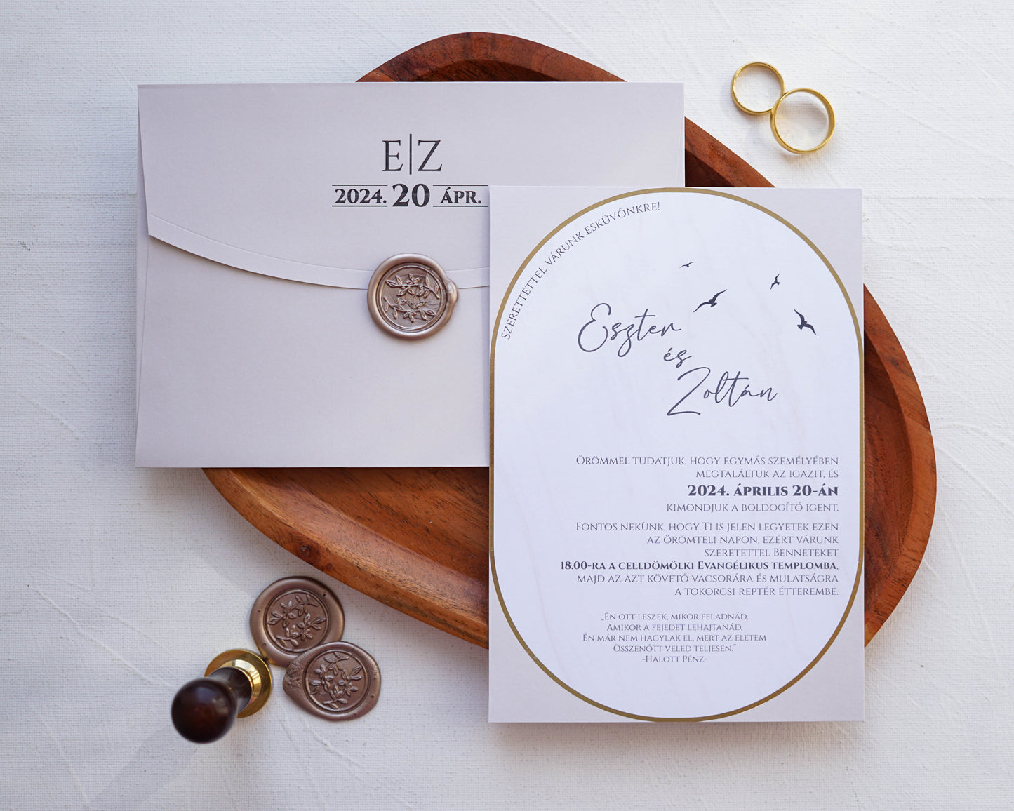 9254 - Elegant Wedding Invitation