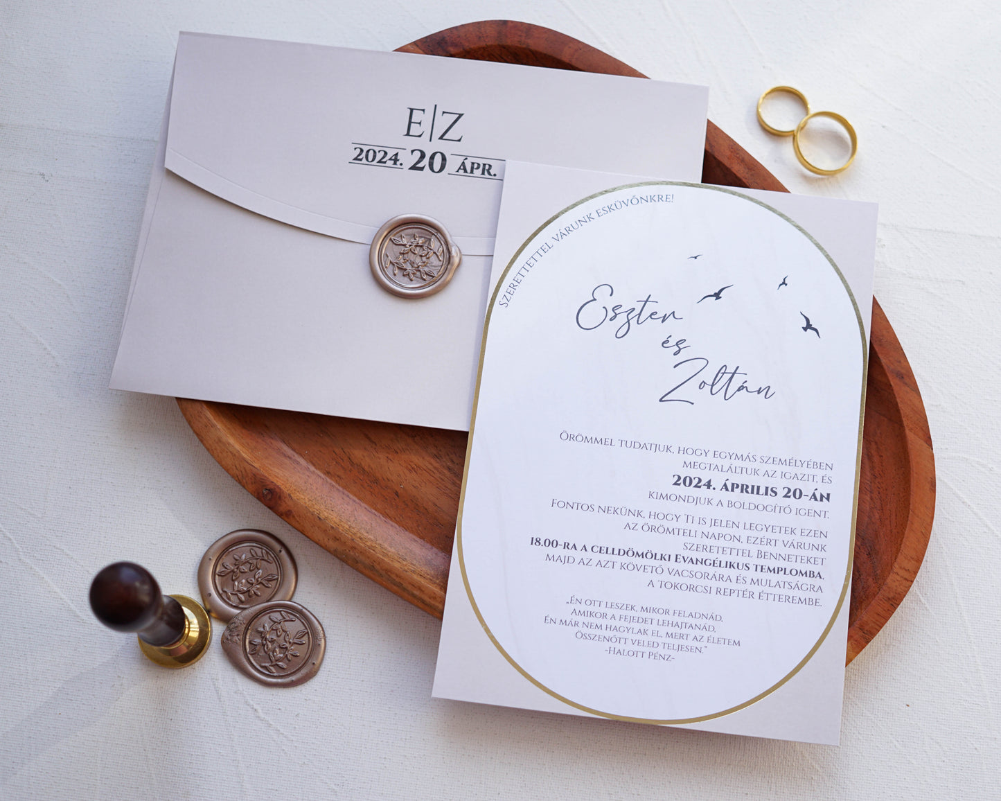 9254 - Elegant Wedding Invitation