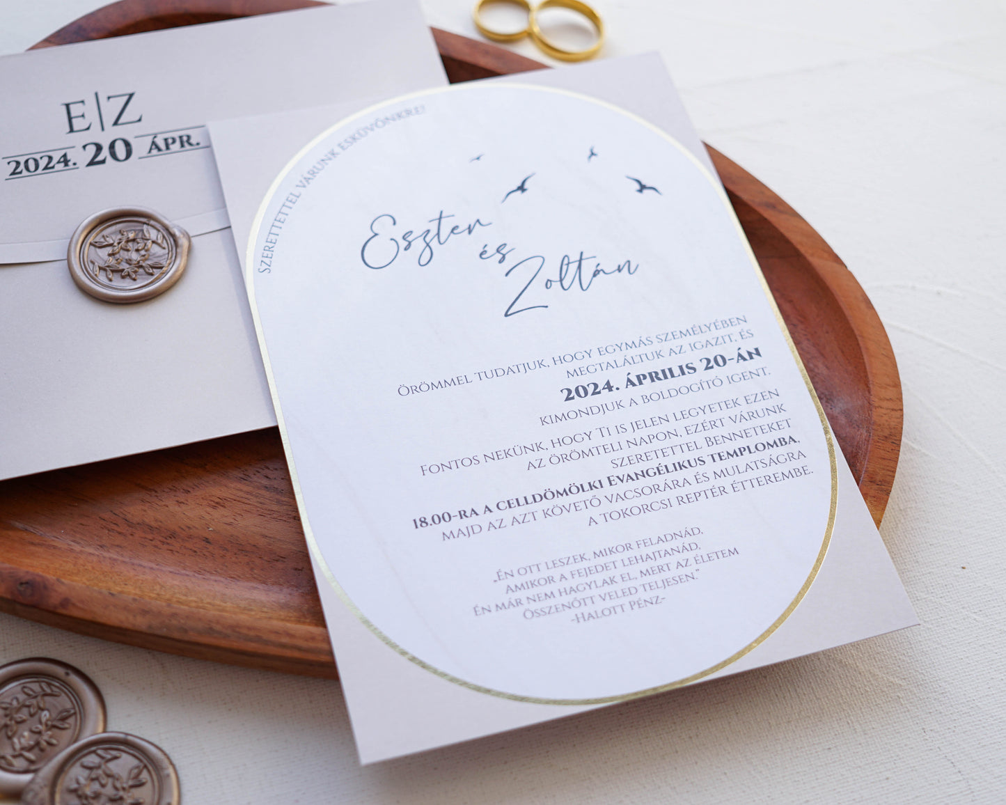 9254 - Elegant Wedding Invitation