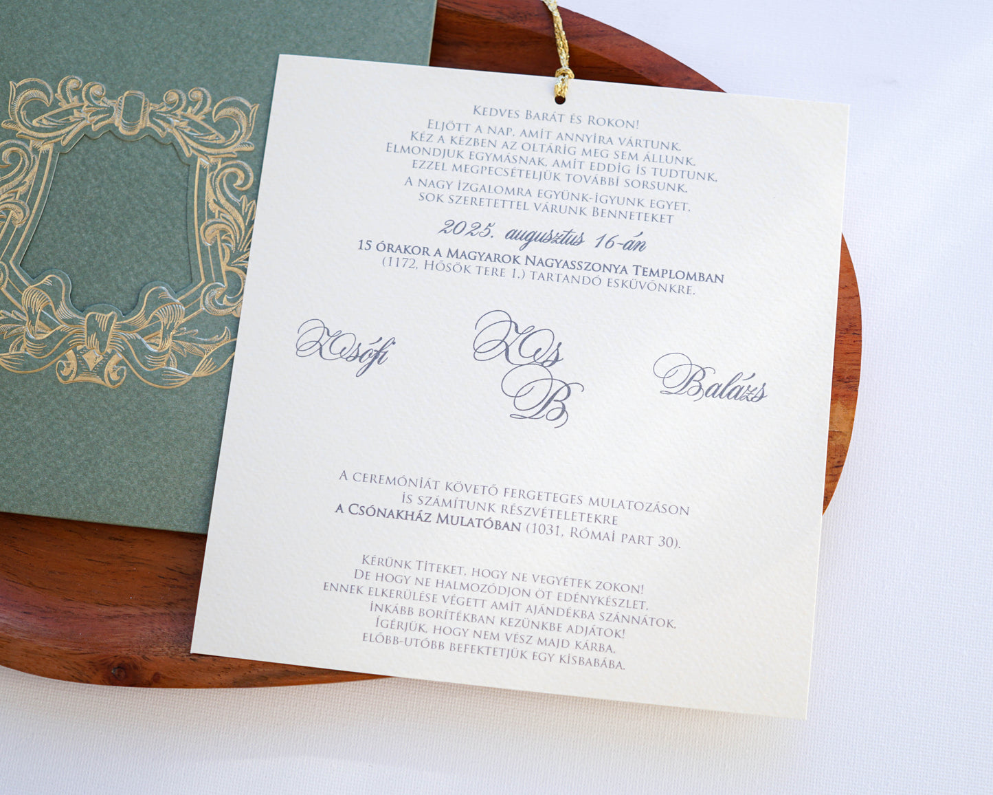 1182 - Elegant Wedding Invitation