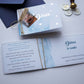 KE01 - Unique golden foiled christening invitation with photo