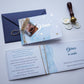 KE01 - Unique golden foiled christening invitation with photo