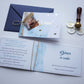 KE01 - Unique golden foiled christening invitation with photo