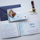 KE01 - Unique golden foiled christening invitation with photo