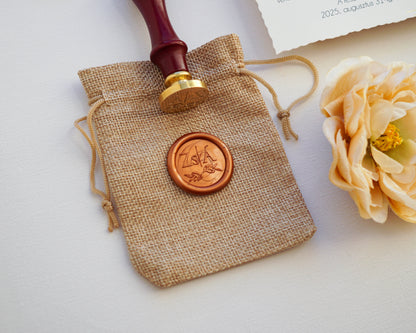 Egyedi monogrammos pecsétnyomó