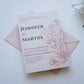 EM50 - Két oldalas minimalista esküvői meghívó