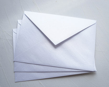 Gyöngyházfényű Fehér prémium boríték - C6 - 114 x 162 mm-Boríték-Erdélyi Esküvői Meghívók-boríték,C6,fehér-Erdélyi Esküvői Meghívók
