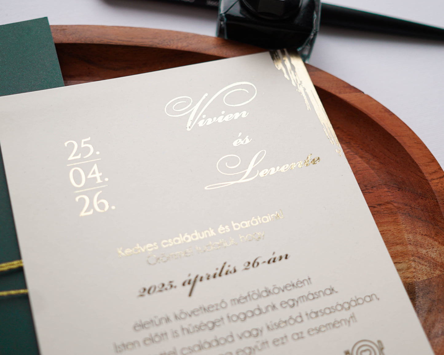 9279 - Invitație de nuntă Greenery