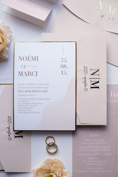 9249 - Invitație de nuntă elegantă