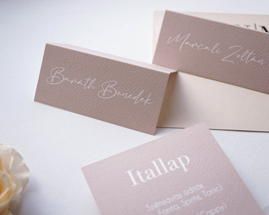 UK19 - Card de așezare minimalistă bej
