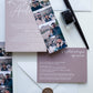 EM57 - Fényképes minimalista esküvői meghívó