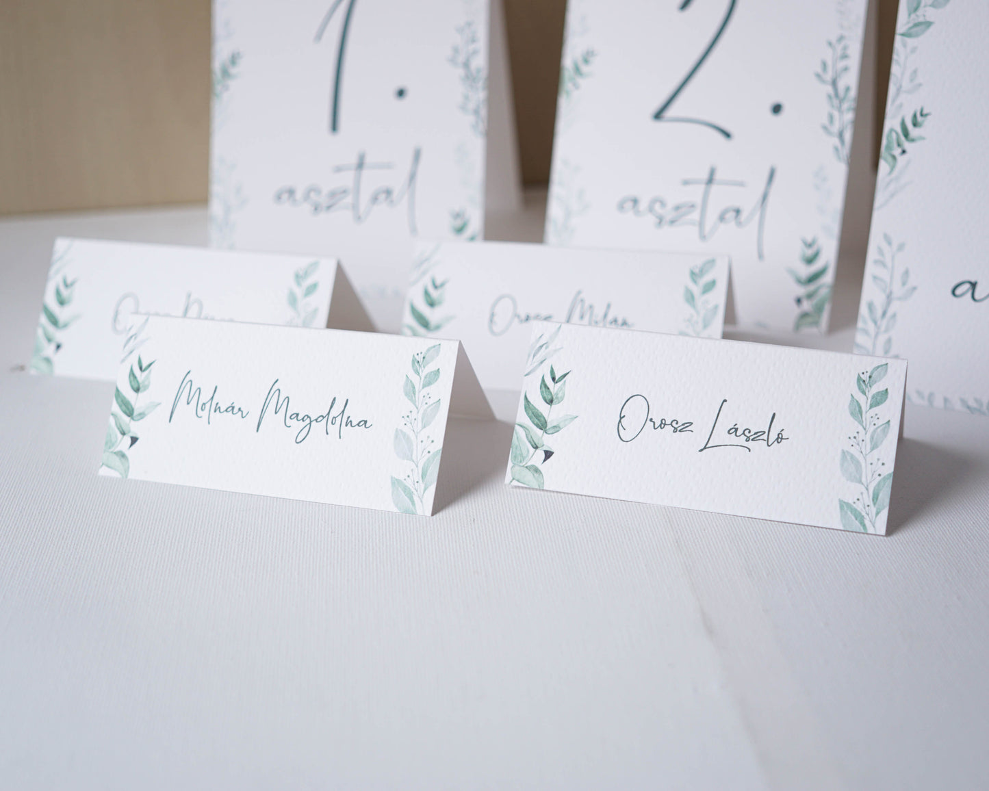 AS27 - Levél mintás asztalszám