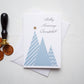 Minimalist Christmas card, openable, with envelope - KK01