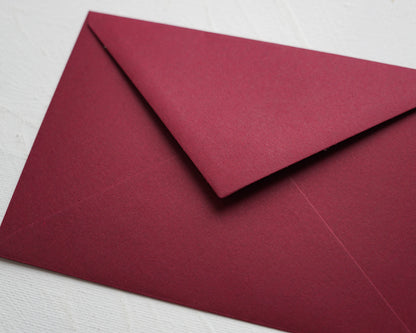 Bíborvörös prémium boríték - C6 - 114 x 162 mm - RENDELÉSRE-Boríték-Erdélyi Esküvői Meghívók-boríték,C6,piros,vörös-Erdélyi Esküvői Meghívók