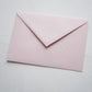 Blush pink prémium boríték - C6 - 114 x 162 mm