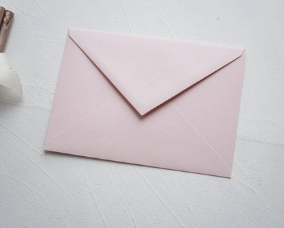 Blush pink prémium boríték - C6 - 114 x 162 mm-Boríték-Erdélyi Esküvői Meghívók-boríték,C6,pink,rózsaszín-Erdélyi Esküvői Meghívók