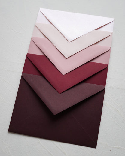 Burgundy vörös prémium boríték - C6 - 114 x 162 mm-Boríték-Erdélyi Esküvői Meghívók-boríték,C6,piros,vörös-Erdélyi Esküvői Meghívók