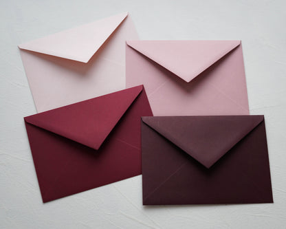Burgundy vörös prémium boríték - C6 - 114 x 162 mm-Boríték-Erdélyi Esküvői Meghívók-boríték,C6,piros,vörös-Erdélyi Esküvői Meghívók