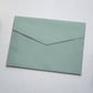 Pastel green envelope i8 - 13.3 x 18.4 cm. 