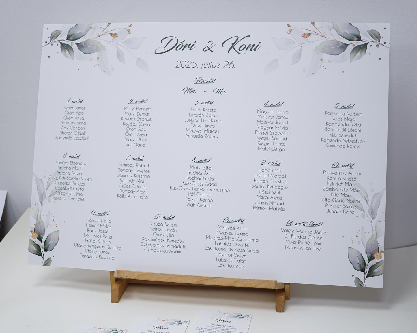 UR58 - Greenery seating plan
