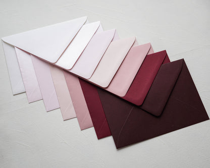 Burgundy vörös prémium boríték - B6 - 125×176 mm-Boríték-Erdélyi Esküvői Meghívók-B6,boríték,piros-Erdélyi Esküvői Meghívók