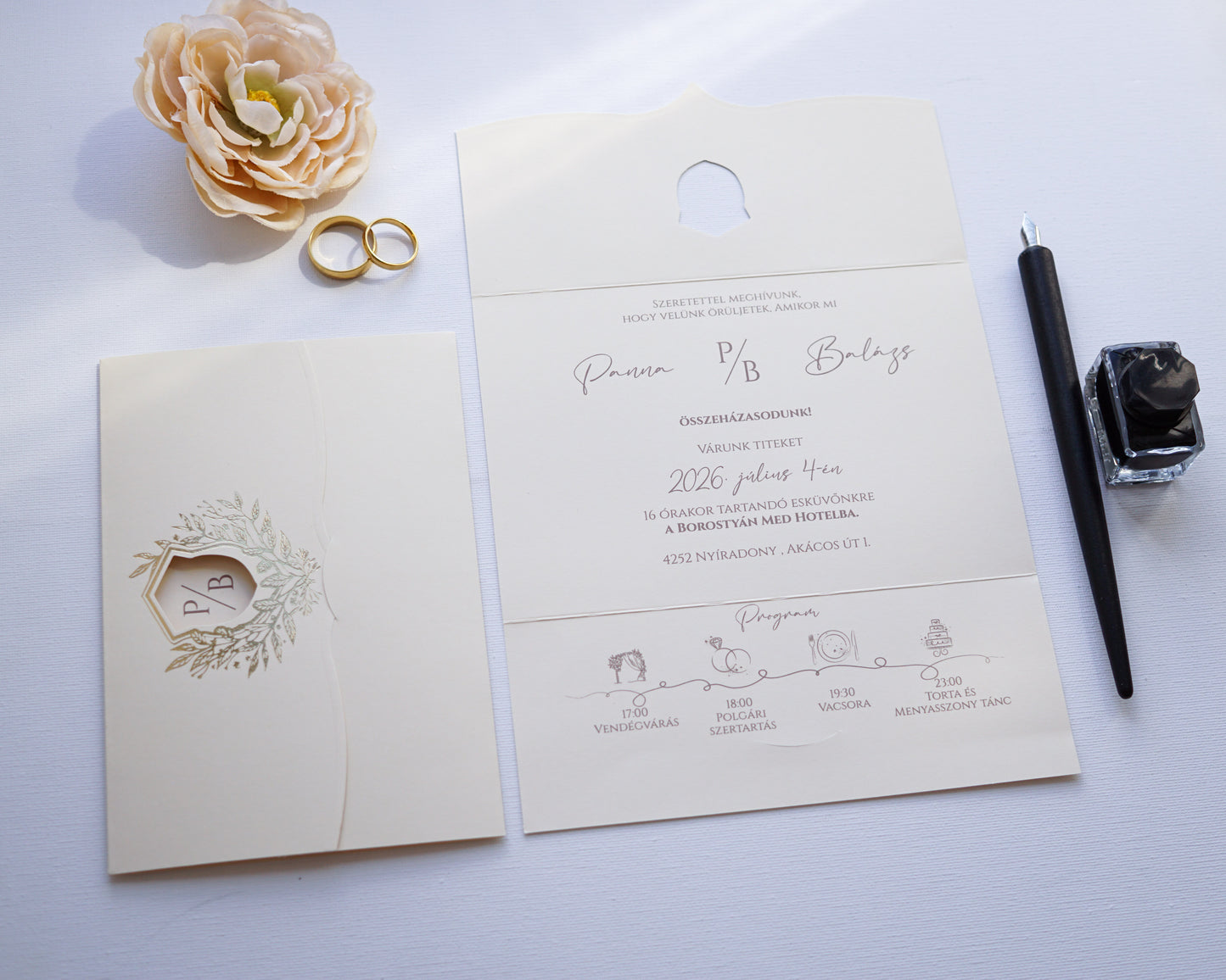 9158 - Elegant Wedding Invitation