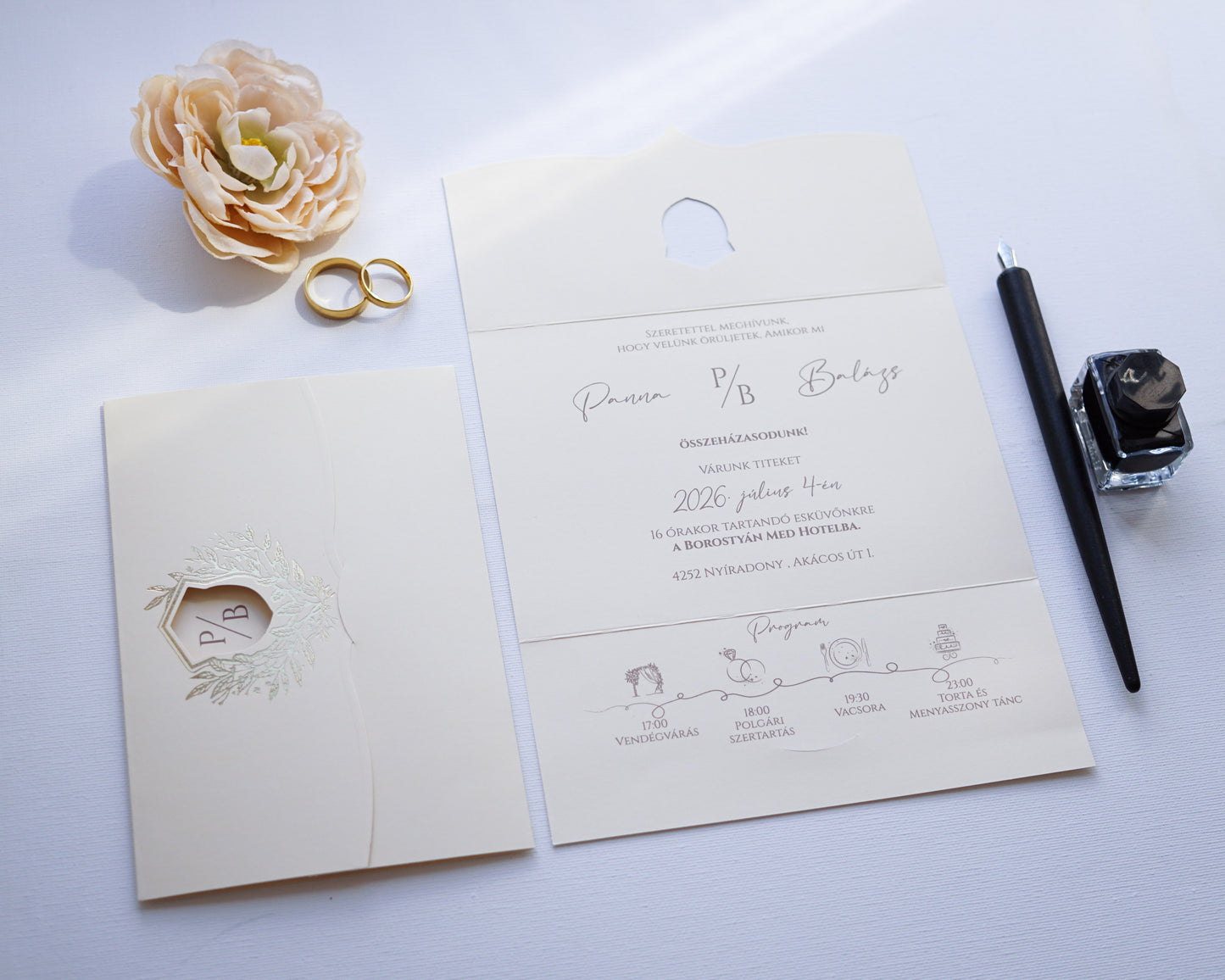 9158 - Elegant Wedding Invitation