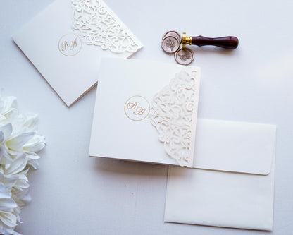 39617 - Lézervágott Esküvői Meghívó-esküvői meghívó-Erdélyi Esküvői Meghívók-elegáns,lasercut,premium-Erdélyi Esküvői Meghívók