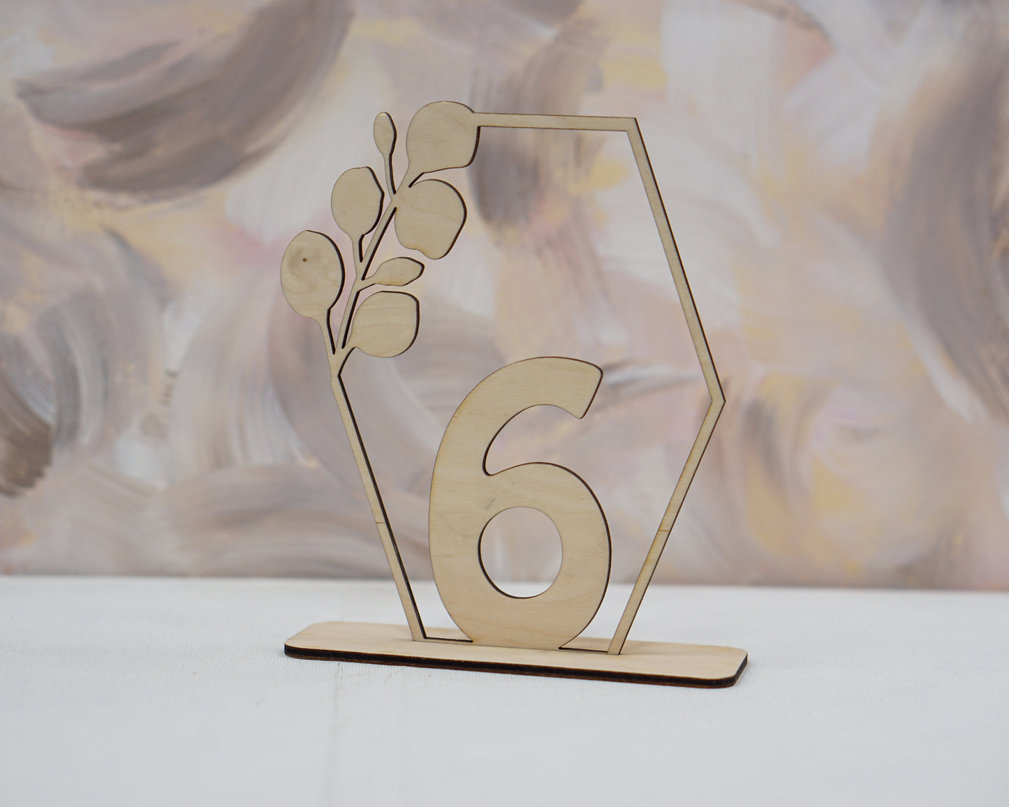 AS01 - Laser cut wooden table number