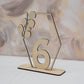 AS01 - Laser cut wooden table number