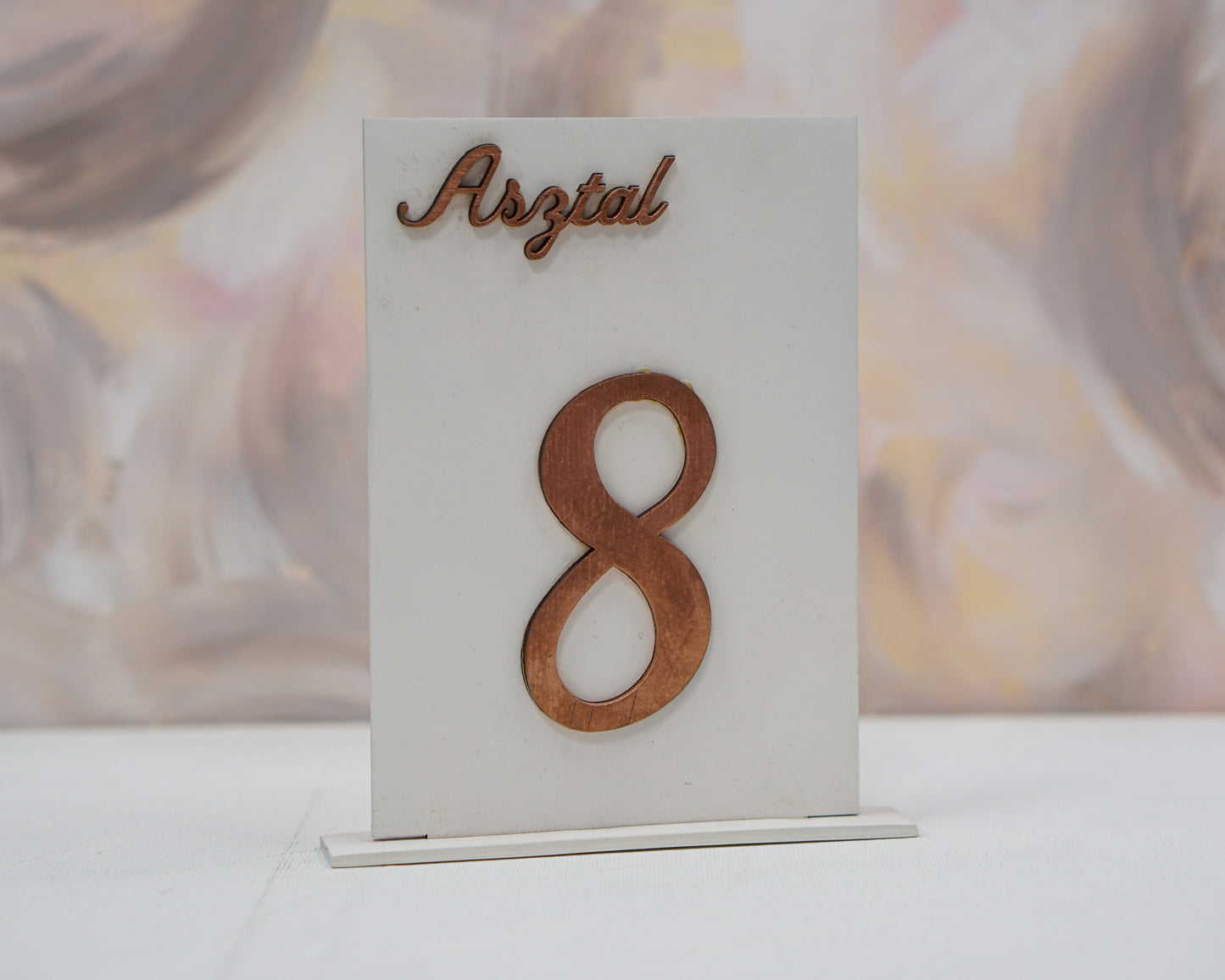 AS02 - Laser cut wooden table number