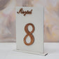 AS02 - Laser cut wooden table number