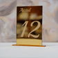 AS07 - Laser cut plexiglass table number