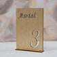 AS03 - Laser cut wooden table number