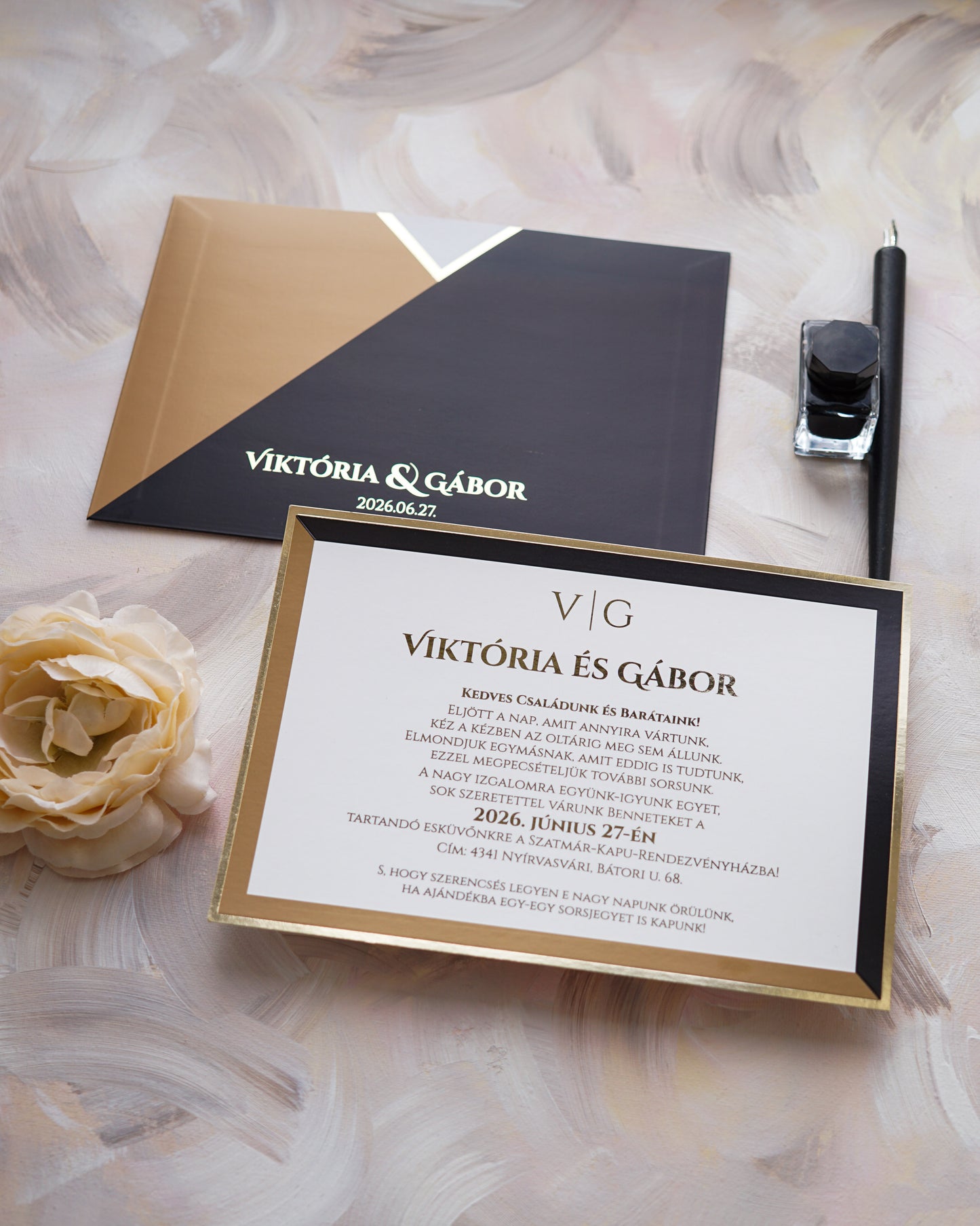 1147 - Elegant Wedding Invitation