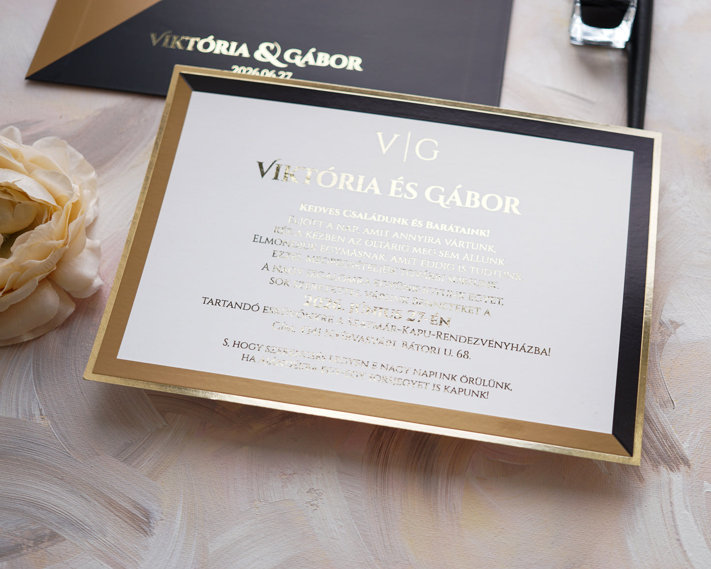 1147 - Elegant Wedding Invitation