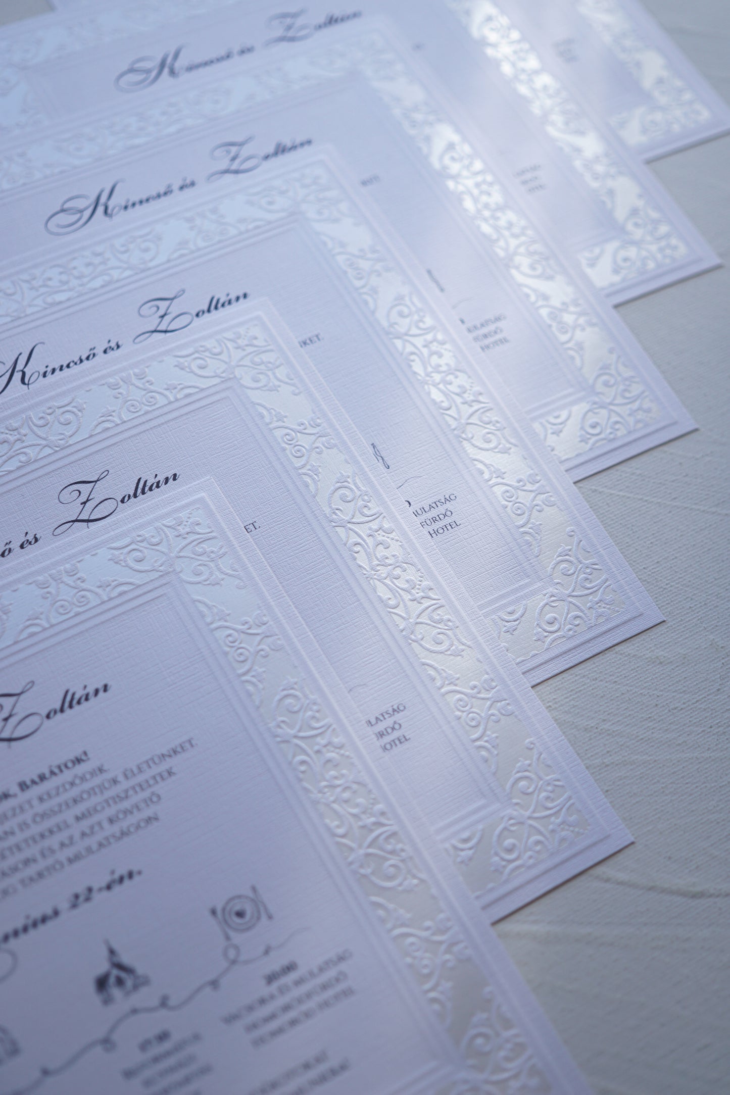 1121 - Embossed Wedding Invitation