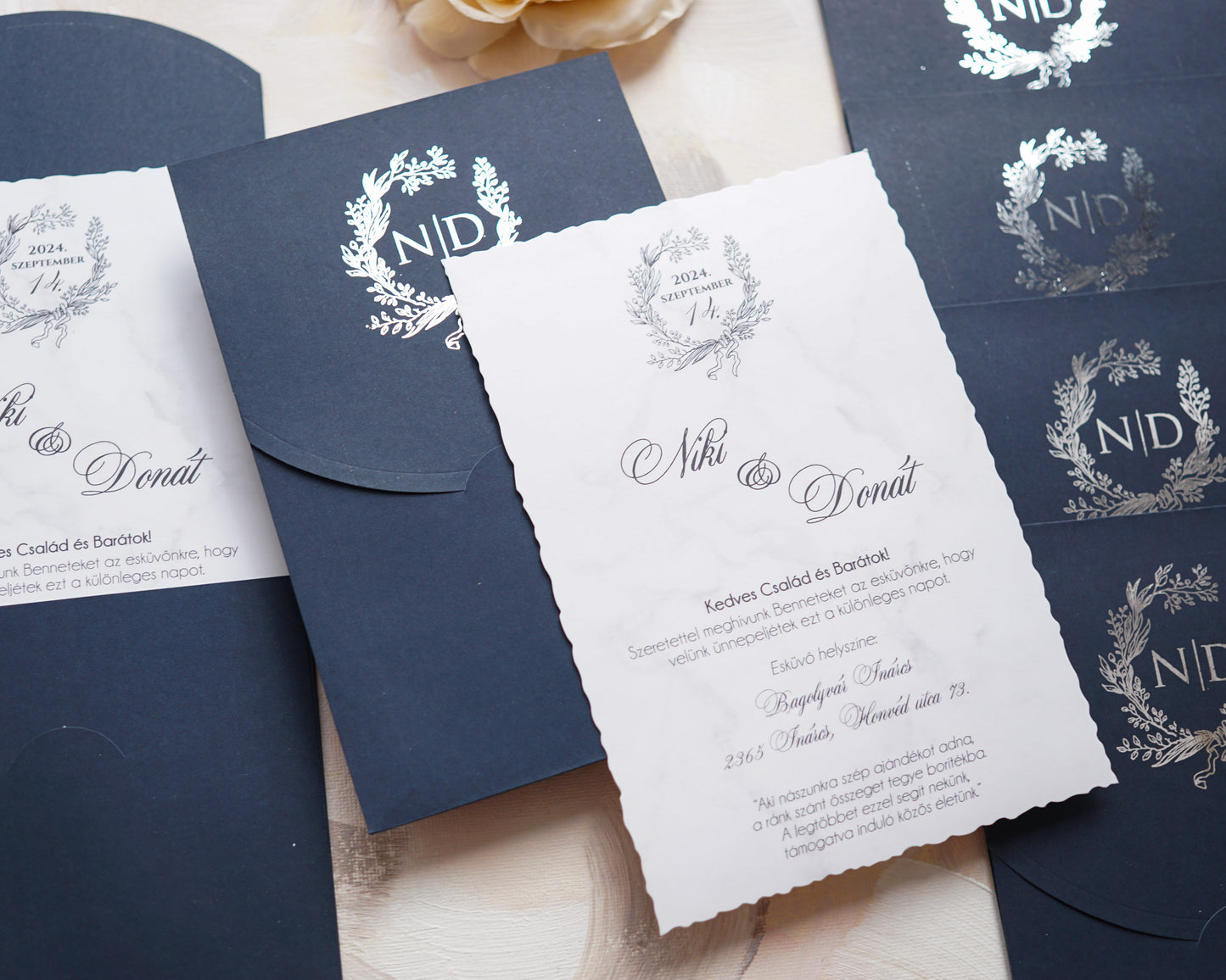 9336 - Elegant wedding invitation