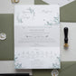 EM46 - Two-sided peony wedding invitation