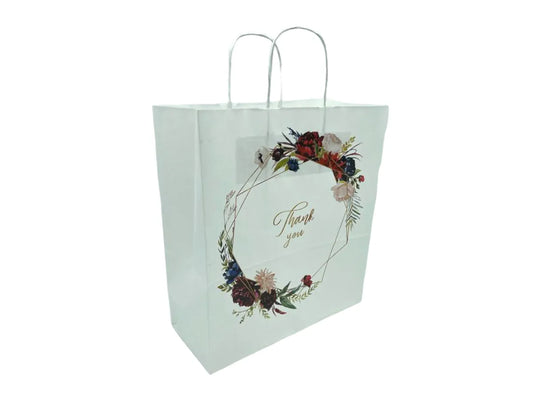 Red floral wedding gift bag - PS02