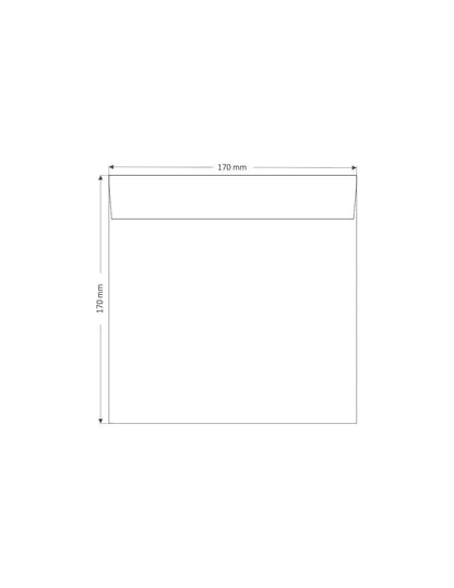 Ekrü leragasztható boríték - 17 cm x 17 cm-Boríték-Erdélyi Esküvői Meghívók-boríték,krém,törtfehér-Erdélyi Esküvői Meghívók