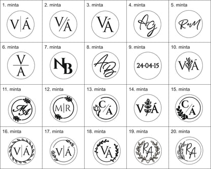 Egyedi monogrammos pecsétnyomó-Pecsétnyomó-Erdélyi Esküvői Meghívók-pecsétnyomó-Erdélyi Esküvői Meghívók