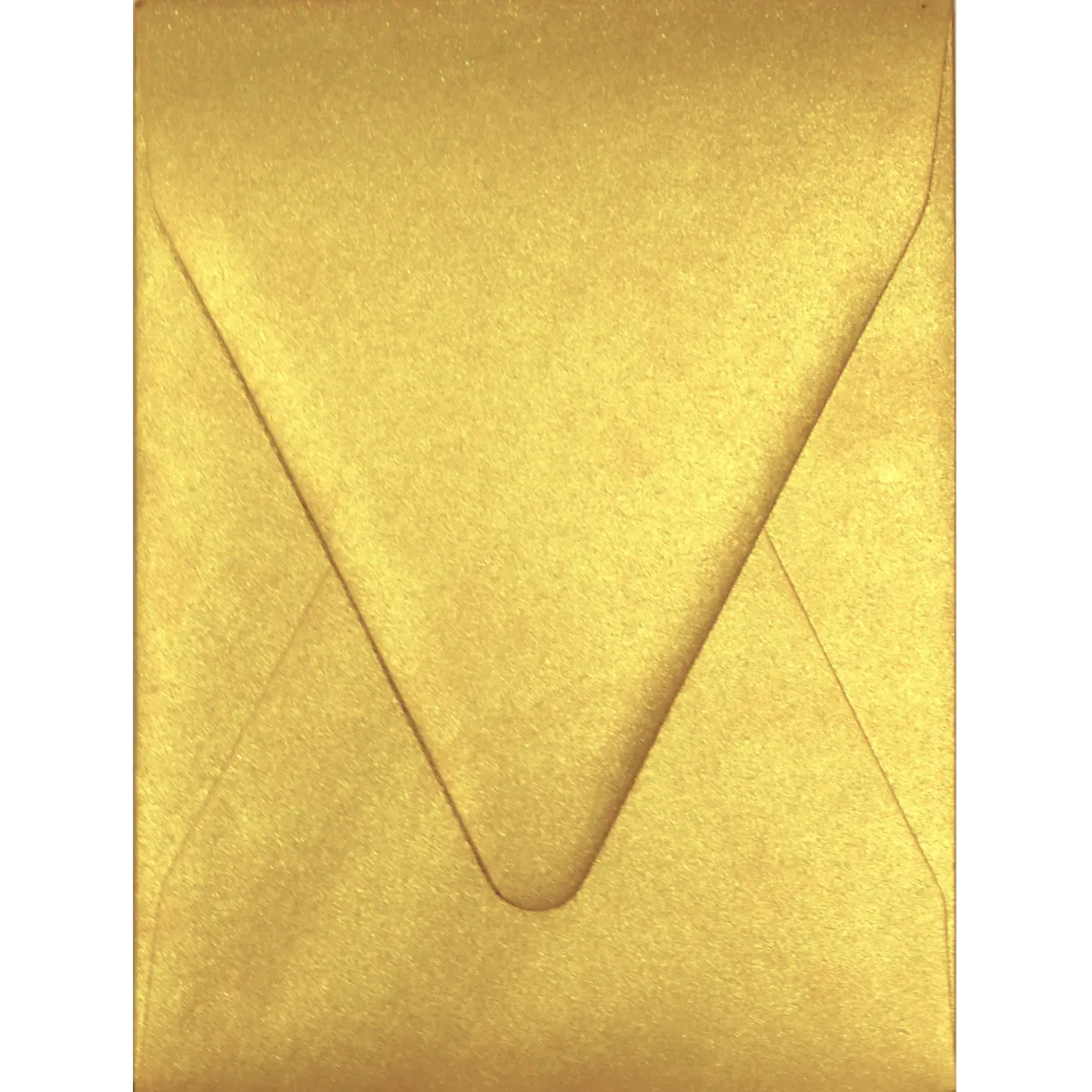 Gold colored decorative envelope with short opening - i8 - 13.4 x 18.2 cm. - MADE TO ORDER 