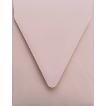 Powder pink short-edge opening decorative envelope - i8 - 13.4 x 18.2 cm. - MADE TO ORDER 