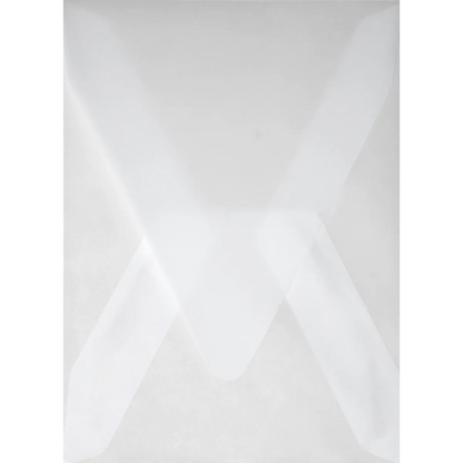 Transparent foil decorative envelope opening on the short side - i8 - 13.4 x 18.2 cm. - MADE TO ORDER 