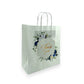 Blue floral wedding gift bag - PS03