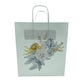 Blue and gold floral wedding gift bag - PS08