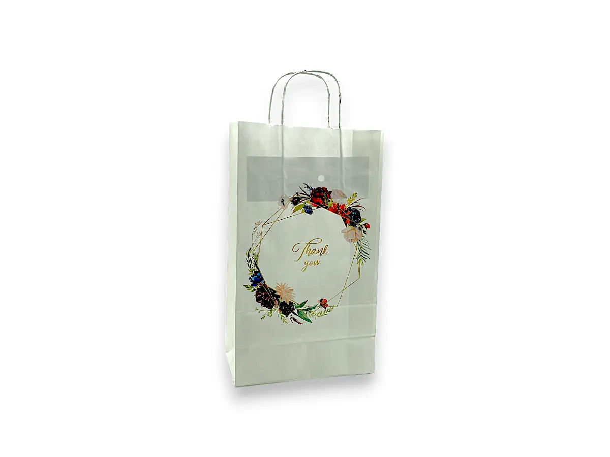 Red floral wedding gift bag - PS07